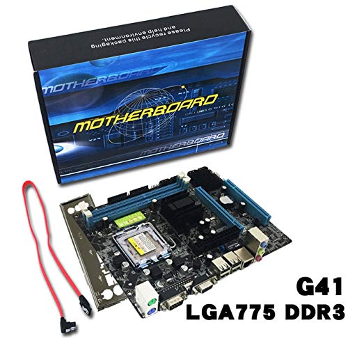 Preisvergleich Produktbild Jiobapiongxin Professionelle Gigabyte Motherboard G41 Desktop Computer Motherboard DDR3 Speicher LGA 775 Unterstützung Dual Core Quad Core CPU (Multicolor) JBP-X