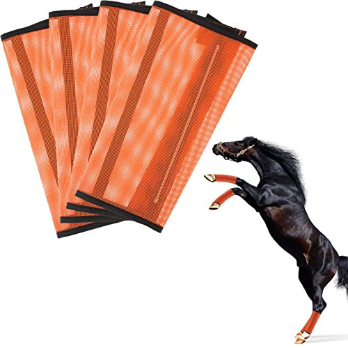 ANPHSIN Fine Mesh Fly Boots for Horse, Non-Slip Horse Fly ...