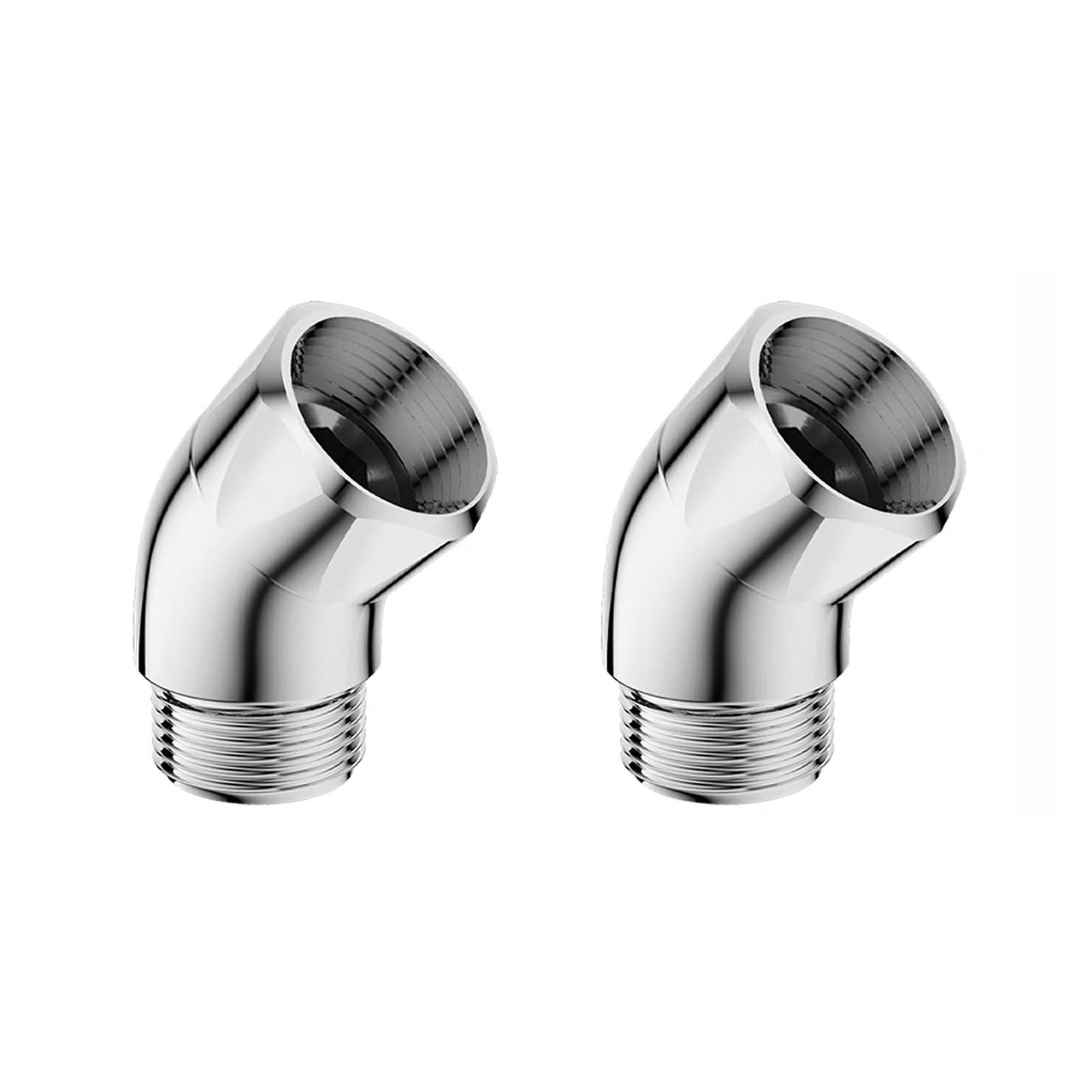 Buxuaaaa Multicolor 2Pcs 135 Degree Handheld Shower Head Elbow Adapter Shower Arm Angles Adapter Head Extension Arm Connector Enduring Metal Handheld Elbow For Wall Mounted Or Hand