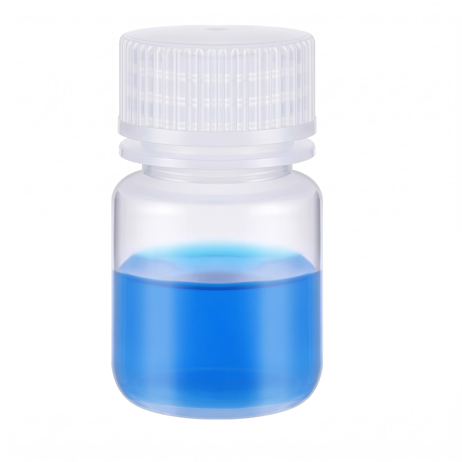 Tatuo 1pcs 30ml 1oz polypropylene Wide mouth reagent Bottle Laboratory with lid PP Sample bottle with lid translucent for laboratory, classroom, or storage at home