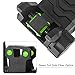Aecktech Fiber Optic Sights,with Green and Red Full Fiber Optics Dots Polymer Fiber Optics Sights Front and Rear Backup Sights (Black-2)