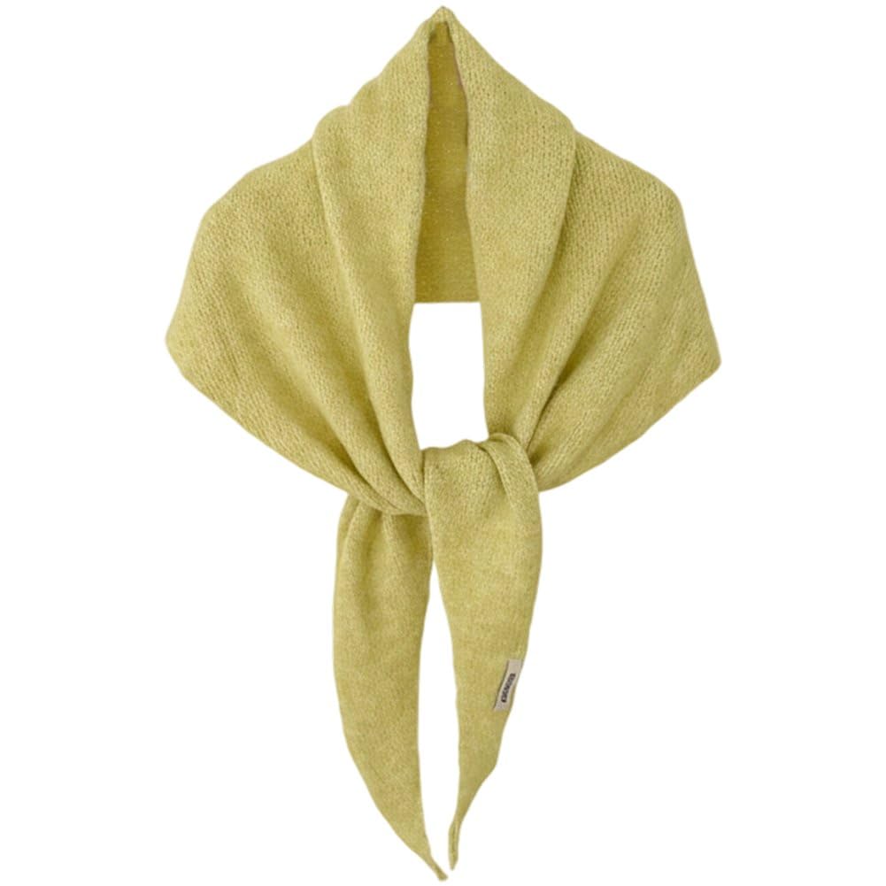 Baokuan Women's Green Wool Knit Triangle Scarf For Knitted Head Scarf Y2k Bandana Fisherman Downtown Girl Aesthetic Accessories