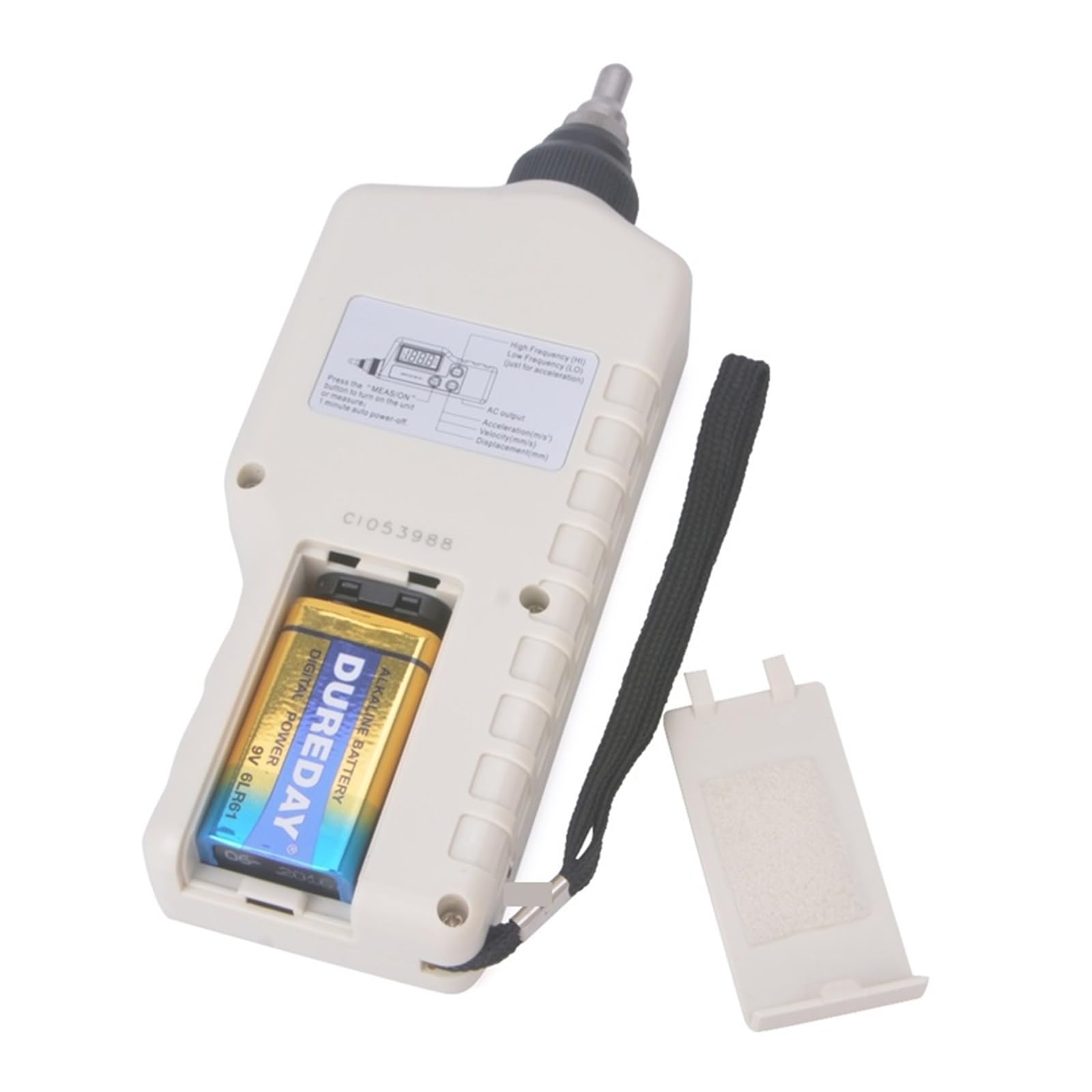 Analizador de vibraciones, Analizador de vibración digital LCD, medidor portátil con salida CA, probador vibrómetro luz fondo 0,1 a 199,9 m/s2