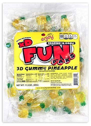 Enjoy Fun Pack 3D Gummy Piña 11.3 oz miniatura 1