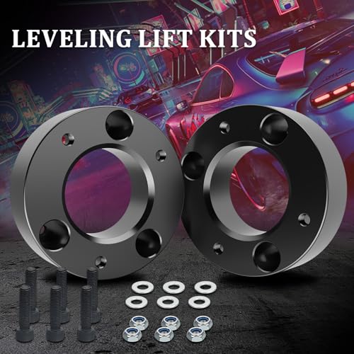 Image of 2.5 Inch Front Leveling Lift Kit For 2004-2026 Ford F150 2WD /4WD, Lift Kit Compatible With Expedition 2003-2018,2pcs Aluminum Suspension Strut Spacers | Raise Front End 2.5 inch