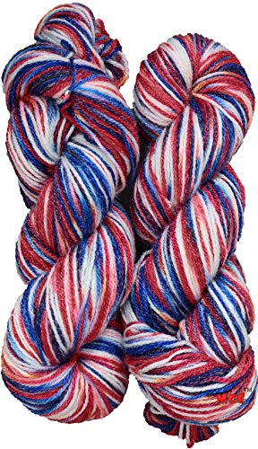 Image of Oswal Mustang (300 gm) Wool Hank Hand Knitting Wool /Art Craft Soft Fingering Crochet Hook Yarn, Needle Knitting Yarn Thread dye SM-BD