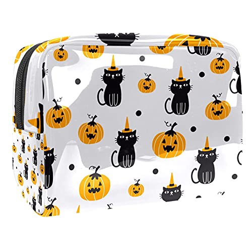 Trousse de maquillage citrouille d'Halloween : fini le désordre en voyage