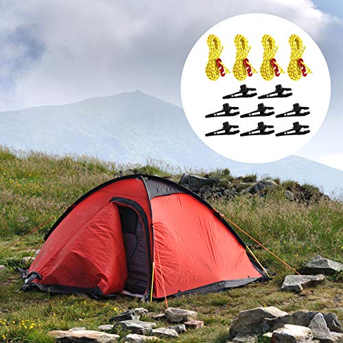 CLISPEED Clipes de Lna Reflexiva Cnjuntde Cabs de Guia de Crda de Barraca Clipes de Lna Aóris de Bar