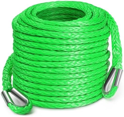 DAYDOOR Winch Rope Extension, 3/8'' x 92ft Synthetic Winch Extens...