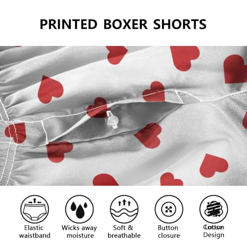 Image of Men's Boxer Shorts Cotton Loose Underwear with Button Fly