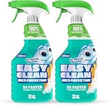 Scrubbing Bubbles Easy Clean Foaming Bleach-Free Bathroom All Purpose Cleaner, Fast-Acting Foam Cleans Limescale, Dirt and Grime on Showers, Sinks, Toilets, Tiles, Counters, 32oz Spray (Pack of 2)