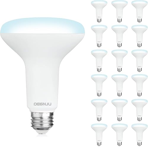 Miniatura 16 de Paquete de 12 bombillas LED empotradas BR30, bombillas de inundación regulables para interiores, CRI80 7 W, equivalente a 65 W, 2700 K, blanco