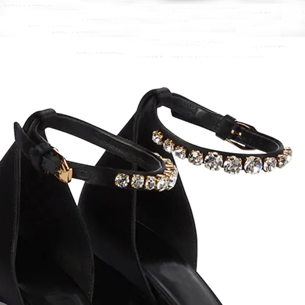Donnas Platform Chunky High Block Heels Cinturino alla Caviglia Fibbias Wedge Dress Pumps