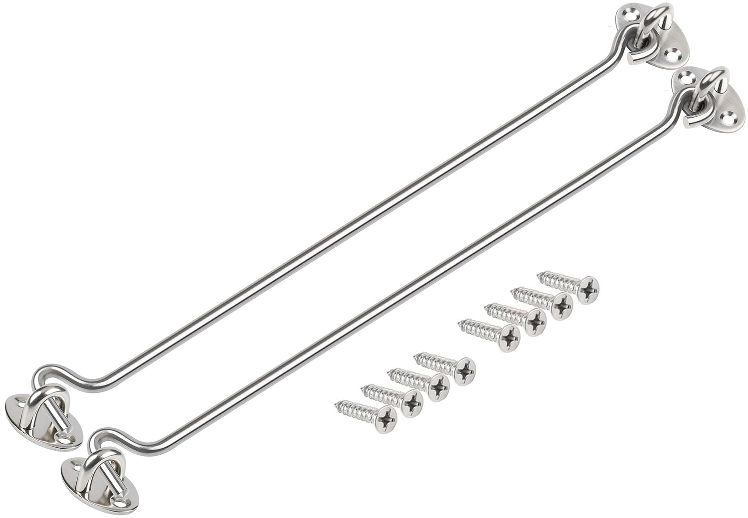 ZiYuya 2PCS Hook and Eye Latch Door Lock