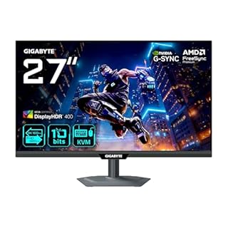 Gigabyte M27UP Monitor da gioco 27” 4K UHD - Modalità doppia (4K 160Hz o FHD 320Hz), 3840 x 2160, 1ms, 350 cd/m², FreeSync Premium, DisplayHDR400, HDMI 2.1, DisplayPort 1.4