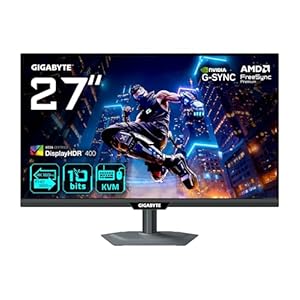 GIGABYTE M27UP Gaming Monitor 27 inch 4K UHD – dubbele modus (4K 160Hz of FHD 320Hz), 3840 x 2160, 1ms, 350 CD/m², FreeSync Premium Pro, DisplayHDR400, HDMI 2.1, DisplayPort 1.4