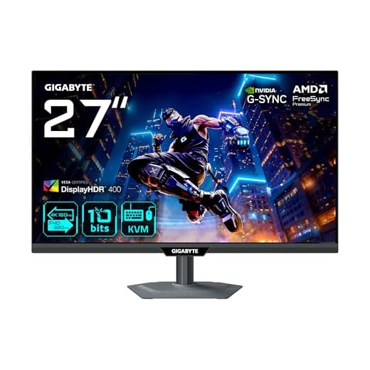 Gigabyte M27UP 27” 4K UHD Gaming-Monitor - Dual-Modus (4K 160Hz oder FHD 320Hz), 3840 x 2160, 1ms, 350 cd/m², FreeSync Premium, DisplayHDR400, HDMI 2.1, DisplayPort 1.4
