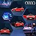 Aosom Kids Ride on Car, 12V Licensed Audi RS E-tron GT 3.1 MPH Electric Car for Kids, Ride-on Toy for Boys and Girls with Remote Control, 4 Wheels with Suspension, Horn, Music, Lights, Red