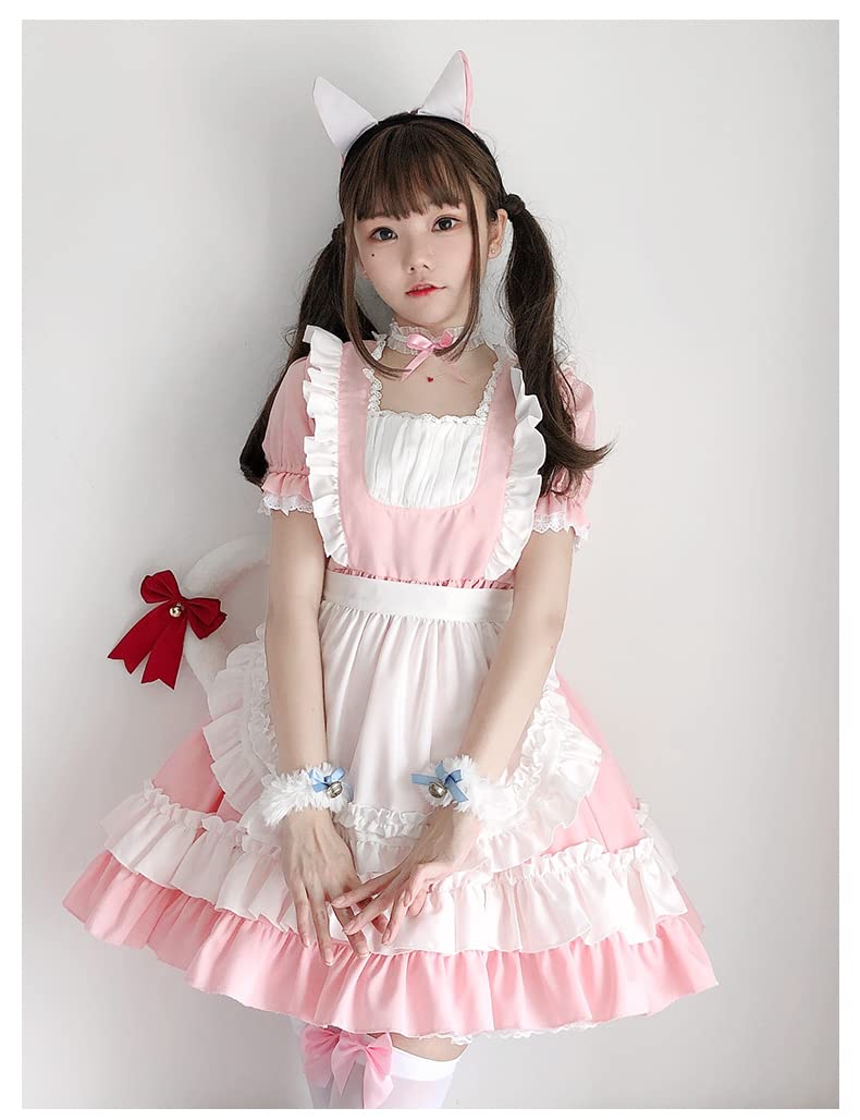 姫系ピンク猫耳コスプレ衣装 姫系ピンク猫耳コスプレ衣装