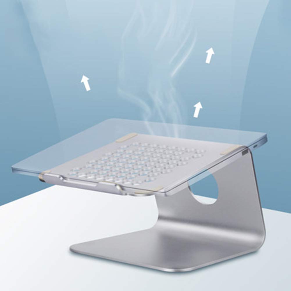 Supporto per Laptop, Supporto per Monitor Portatile in Lega di Alluminio Supporto per Monitor Robusto Supporto per Monitor Antiscivolo in Metallo ventilato per Laptop PC Notebook