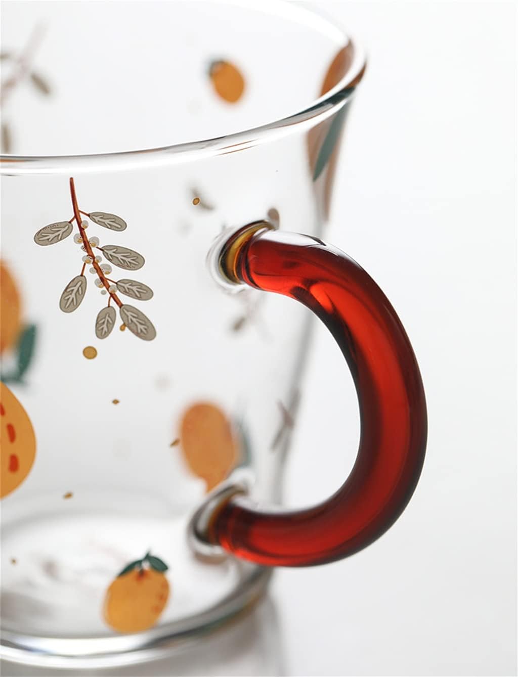 Household Drinking Cup High Borosilicate Handle Big Auspicious Glass Coffee Milk