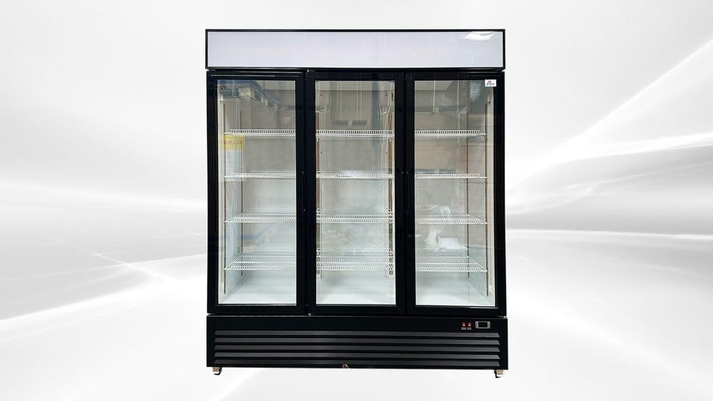 Commercial Refrigerator Glass 3-door Swing NSF Merchandiser Beverage Display Cooler Beverage Drink Cooler, ETL,NSF certified, Upright, Capacity 1305 Liter, 64" Width 110V GDC-42