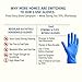 STRONG 'n FLEX 4.5-mil Disposable Blue Nitrile Gloves – Extra Durable & Comfortable, Food Safe, Ideal for Cleaning & All Household Needs – 100pcs - XL