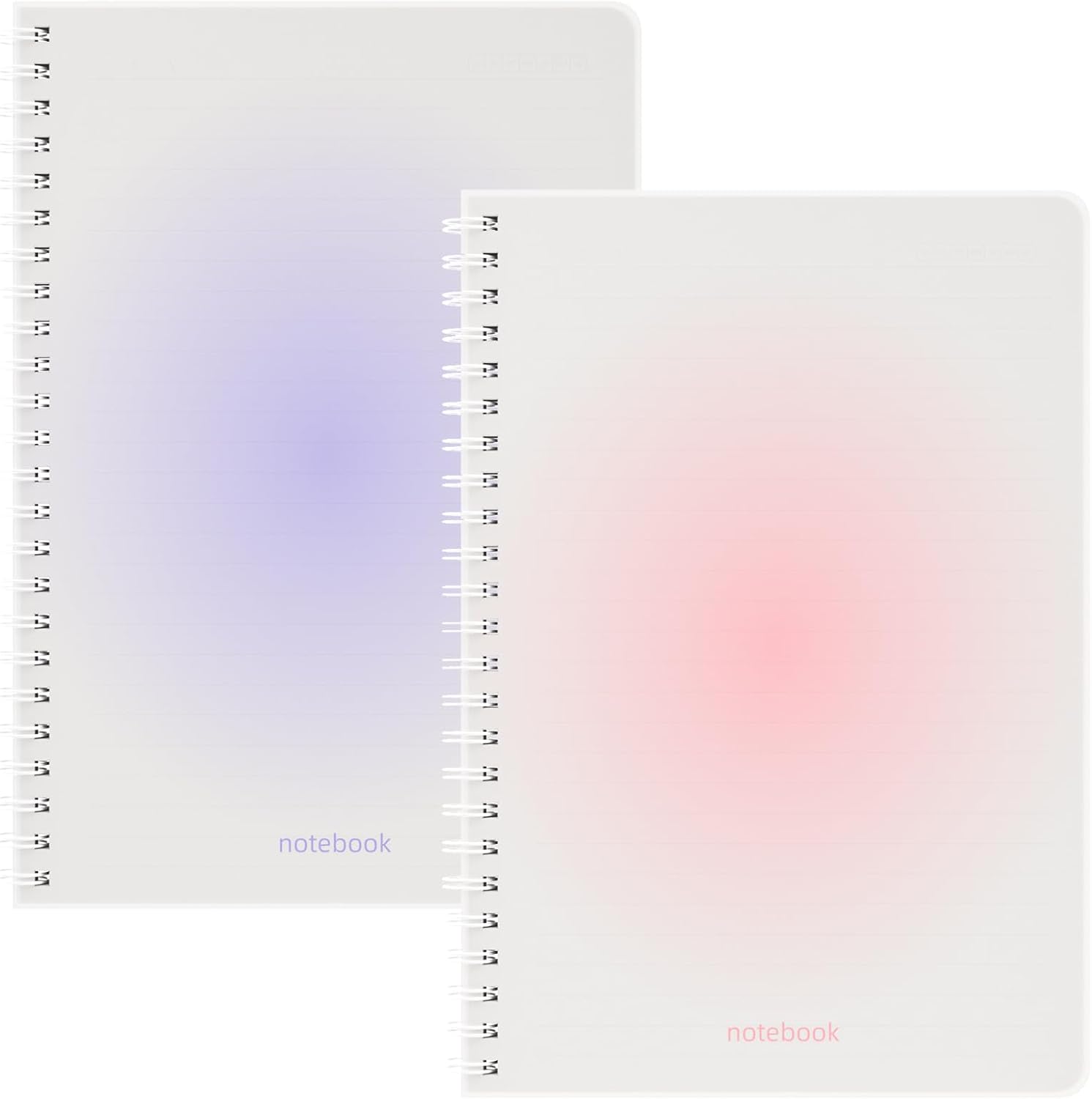 Oucaru Spiral Notebook College Ruled 8 Pack A4 (8.5" x 11") Journaling Notebooks 140 Pages Gradient Small Lined Notebook for Work School Business Travel Note Books