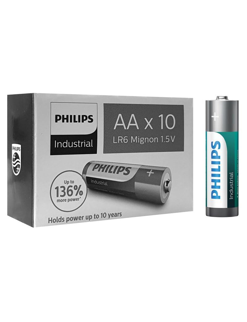 PHILIPS LR6I10C/10 Endüstriyel AA Pil – 10’lu Karton Kutu