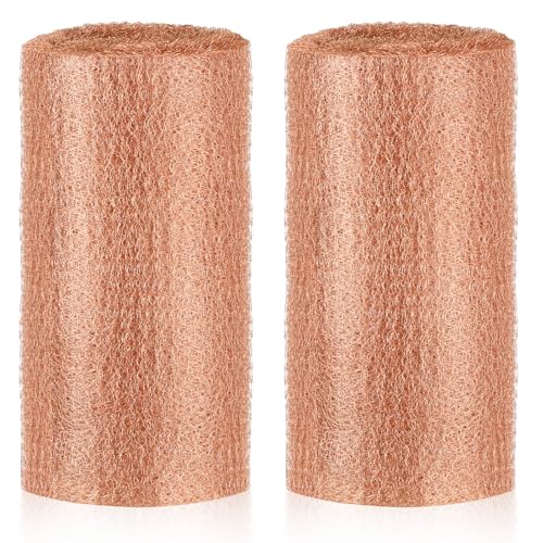 SHENLIU 8" x 100ft Copper Mesh, Double Layer Pure Wire