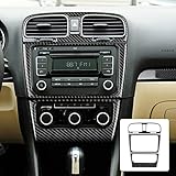 Alta calidad: las cubiertas del marco del panel de control central están hechas de material de fibra de carbono de alta calidad y revestimiento epoxi con hermosas texturas en apariencia y tacto. Decorará su coche de una manera única y moderna.