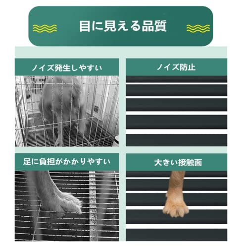 OLMMT ペットケージ カゴ ドッグクレート 大型犬 中型犬 トイレ ノイズ防止 4輪 錆びにくい 亜鉛メッキ (125*95*110cm) の商品画像 1