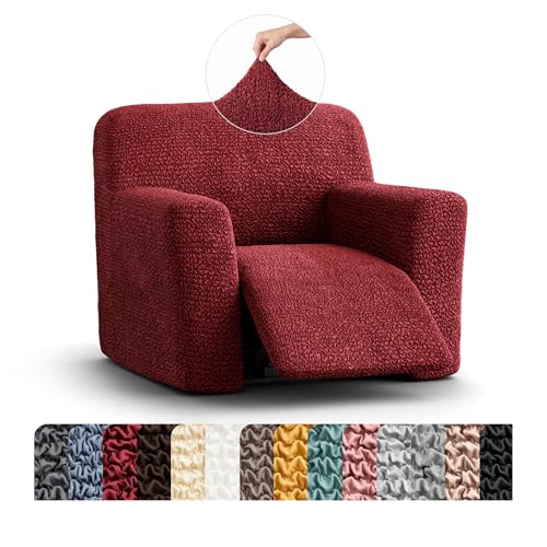 PAULATO BY GA.I.CO. PAULATO BY GA.I.CO. Recliner Cover – Soft Form-Fit Slipcover – Stretch 1-Piece Reclining Furniture Protector – Machine Washable Hypoallergenic Fabric – Burgundy (Recliner 24"-39" Wide) sold by Mamma Mia Covers - Amazon