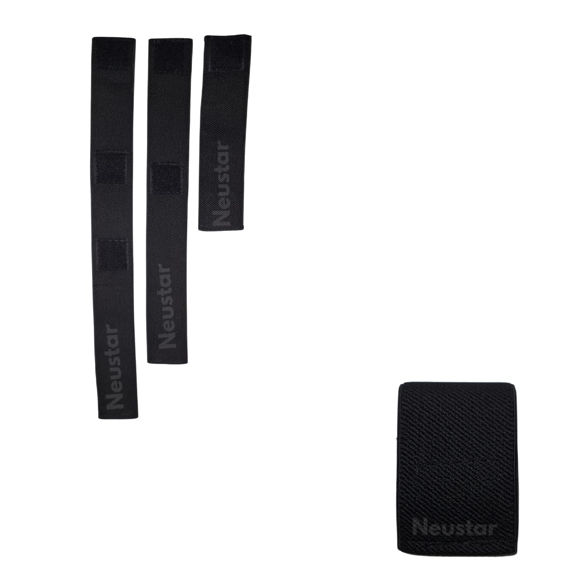 Neustar MAX Elastic Straps/Band/Velcro Belt, 1Set of 3, Black Color, for Physiotherapy Machines