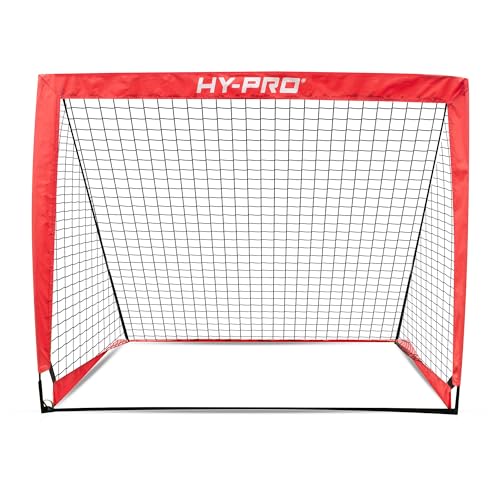 Hy-Pro Portería de fútbol Flexible desplegable de 4 x 3 pies, para Interiores y Exteriores, jardín, Parque Divertido para niños