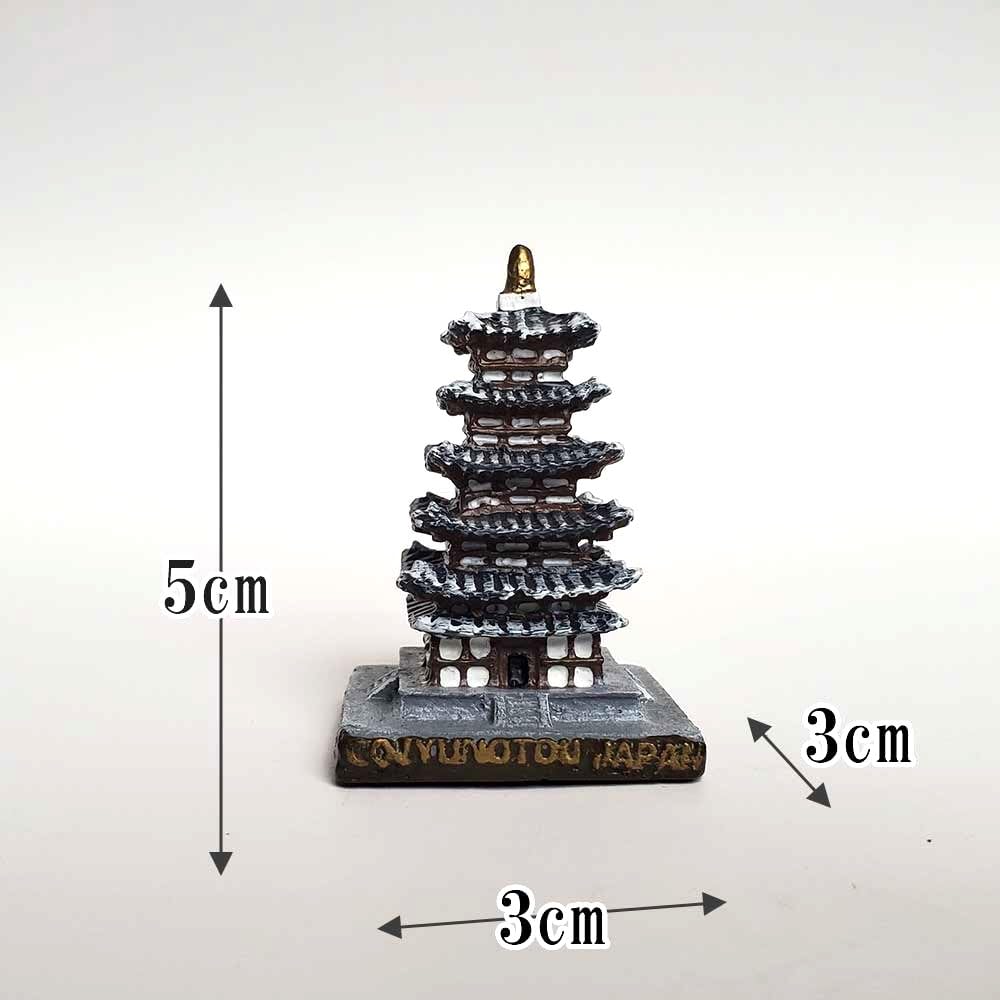 Amazon.co.jp: 枯山水のおともに ミニチュア 五重塔（ごじゅうのとう  