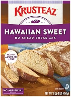 Krusteaz Artisan Hawaiian Sweet Bread Mix, No Knead, 16 Oz Boxes (Pack of 12)