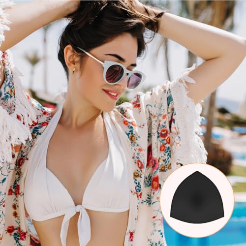 6 Paar BH Einlagen Sponge BH Insert Pads Dreieck-BH-Einlagen für Frauen, BH-Pads, BH-Polsterung, Herausnehmbare Sport-BH-Pads, Atmungsaktive Push-Up-Brust-BH-Einlagen aus Schwamm für Bikini