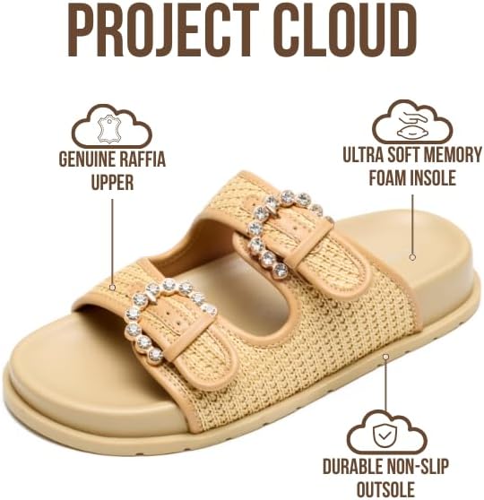 Project Cloud Platform Summer Sandals for Women 2026 - Comfortable and Adjustable Straps Summer Slides - Non-Slip Casual Womens Sandals - Image 3