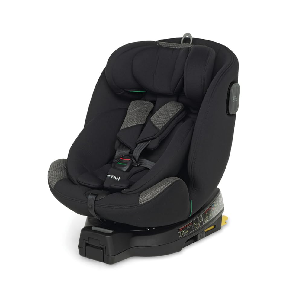 Brevi Hop i-Size seggiolino auto girevole a 360° per bambini da 40 a 150 cm di altezza, Black