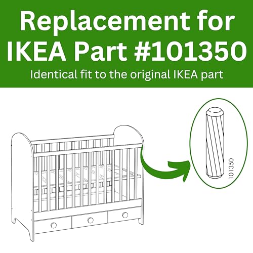 Spare Hardware Parts Ersatz für IKEA Holz geriffelter Dübelstift (101350) 24 Stück