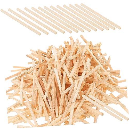 NUOBESTY 2000pcs Matchstick Craft DIY Sticks - Multipurpose Wooden Materials
