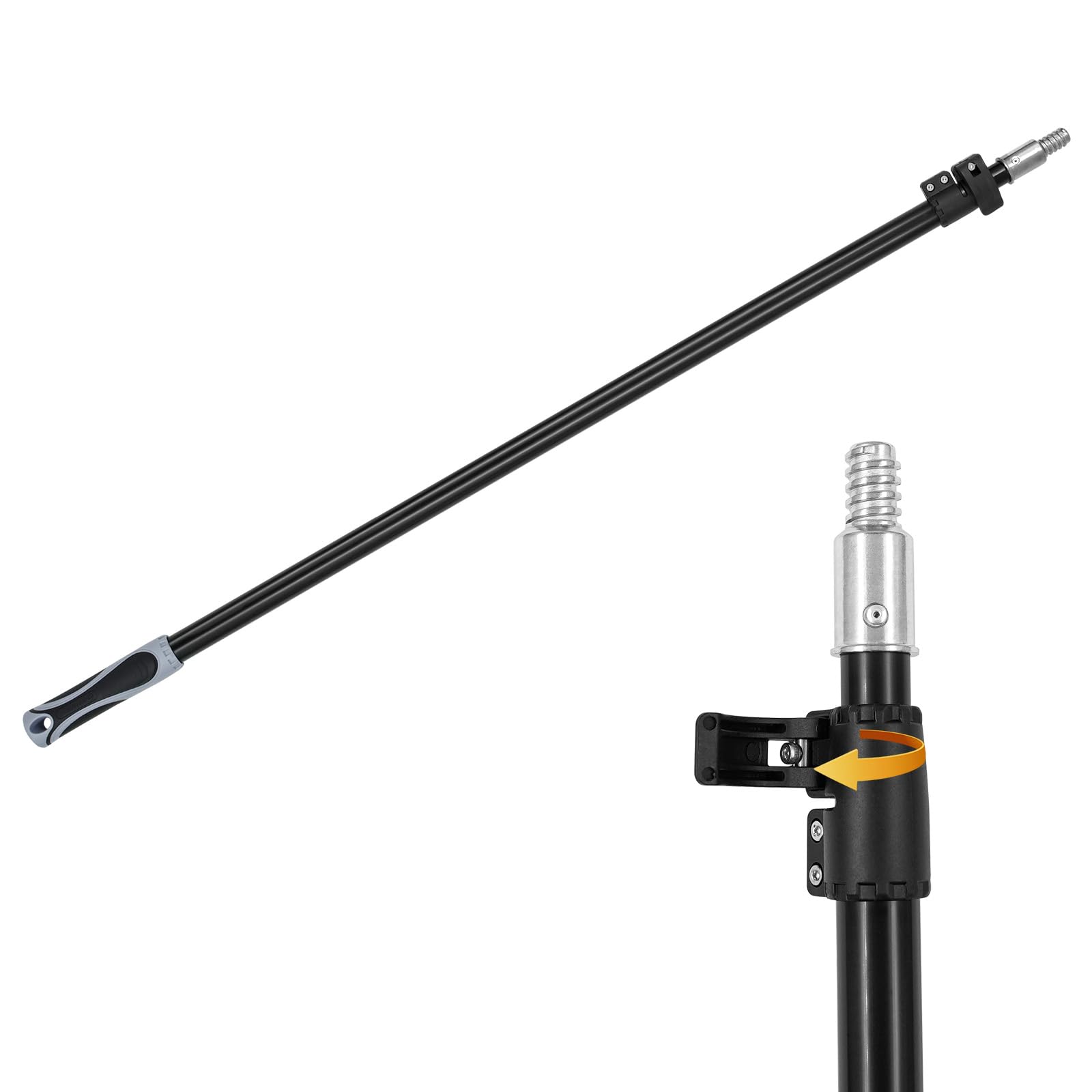 ROLLINGDOG Painter's Extension Pole - Telescoping Handle with Threaded End Pole,Extension Pole for Painting,Reach Higher and Farther with Ease(43.3"-78.7")
