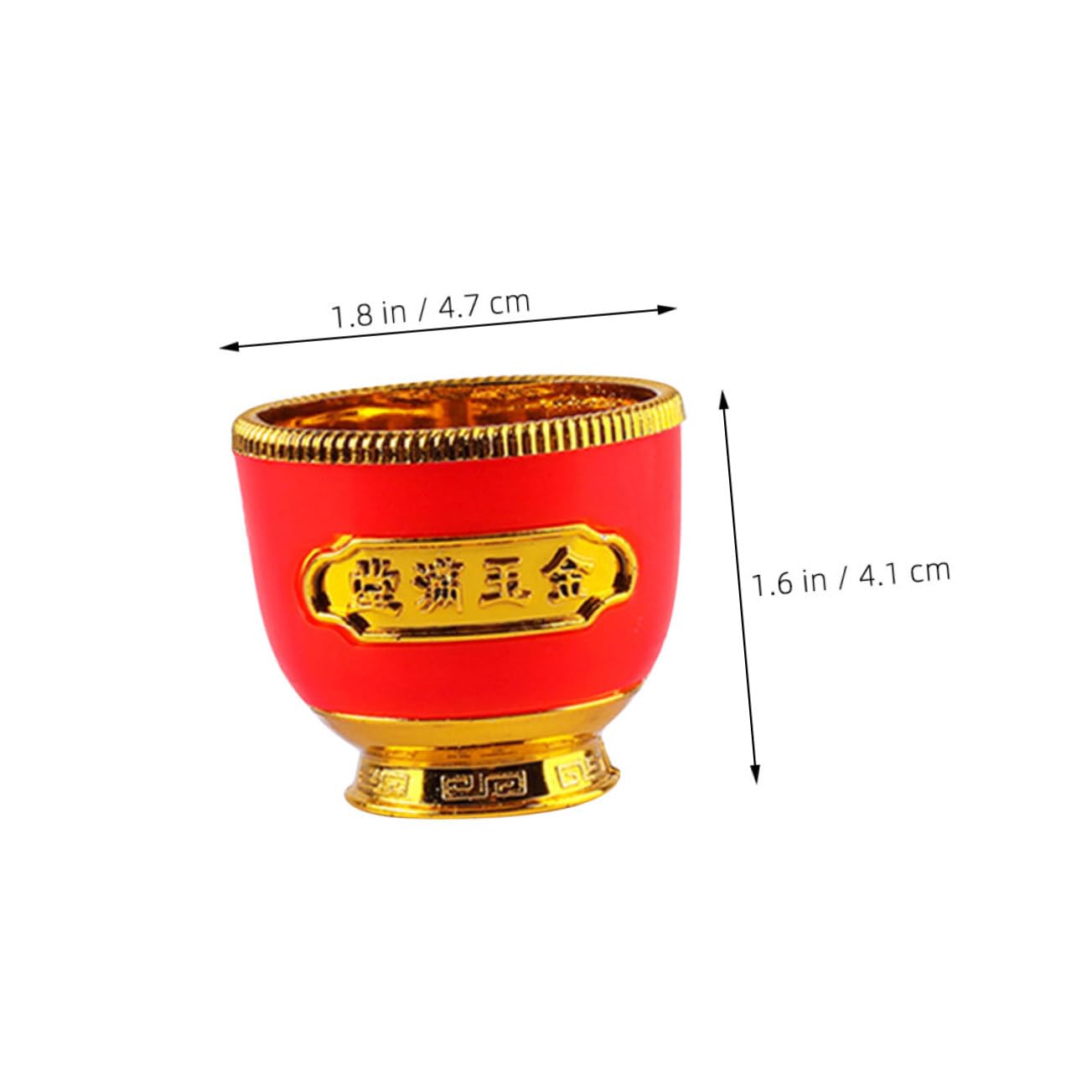 SHERCHPRY Copa De Fortuna Dorada Taza De Degustación China Pequeños Vasos De Plástico Vaso De Plástico Tazas Japonesas Tazas De Té Japonesas Minitaza De Te El Plastico 6 Piezas X 4