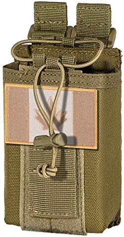 IronSeals Tactical Molle Adjustable Interphone Storage Bag Outdoor Sports Radio Pouch for Two Ways Walkie-Talkie