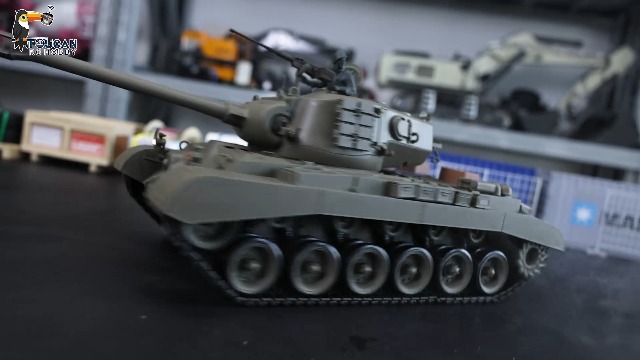 TOUCAN RC HOBBY US in Stock 2.4Ghz Henglong 1/16 Scale 7.0 Plastic Ver M26 Pershing RTR RC Tank Model 3838 BB Airsoft That Shooting BB Bullets