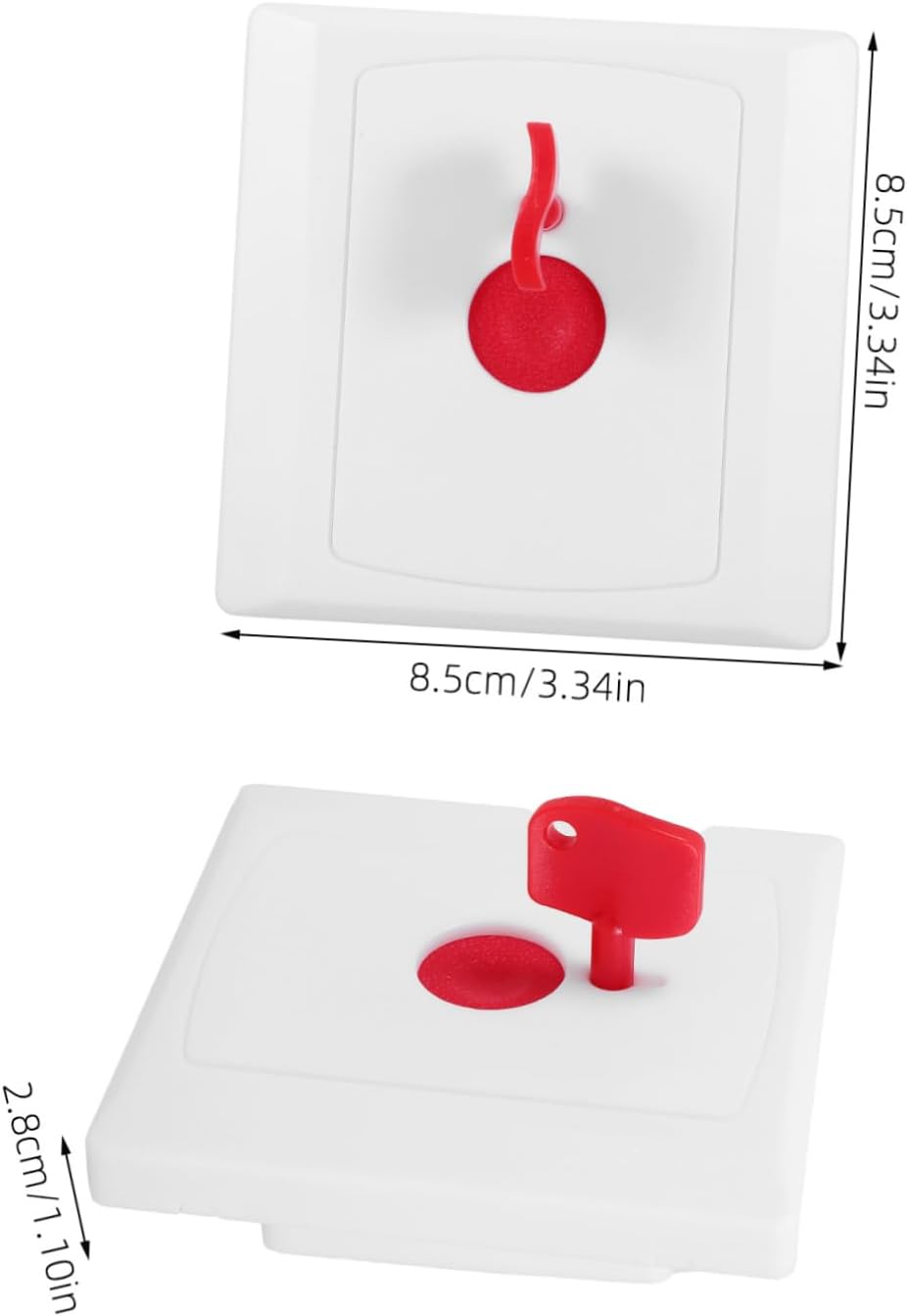 WOONEKY 2pcs Senior Fall Detection Emergency Button Caregiver Call Button Wall-Mount for Elderly