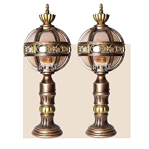 Globe colonne lumière étanche E27 pour sécuriser et éclairer vos allées sombres