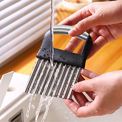 BROSEBEAQ Wave Cutter, Potato Cutter, Stainless Steel, French Wave Knife, Wave Knife for Vegetables, Fruit, Salad, Ripple Knife, Baby, Ripple Cutter for Fries - Image 7