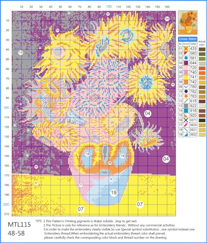Meecaa Cross Stitch Kits 11 Count Stamped - Image 2